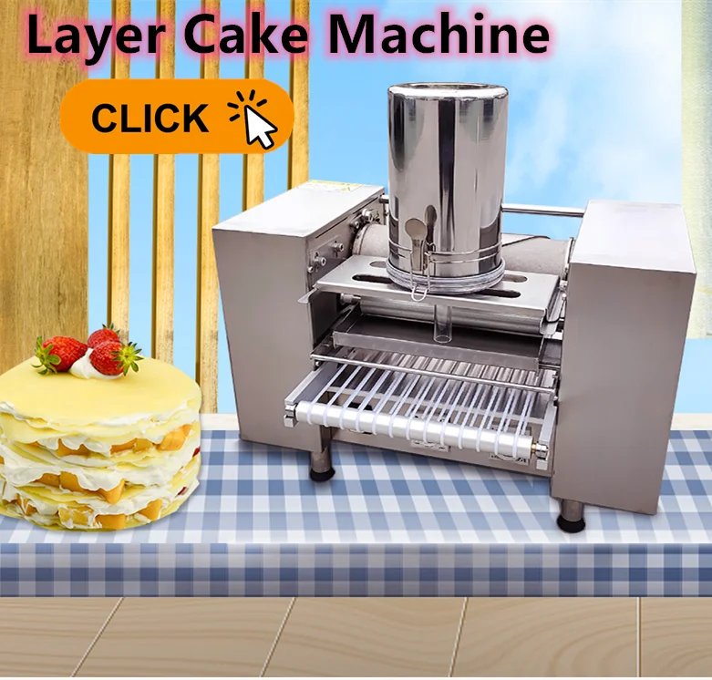 RM sus304 portable non stick ice cream matcha pancake pan cake thousand layer mille crepe cake machine professional crepe makers
