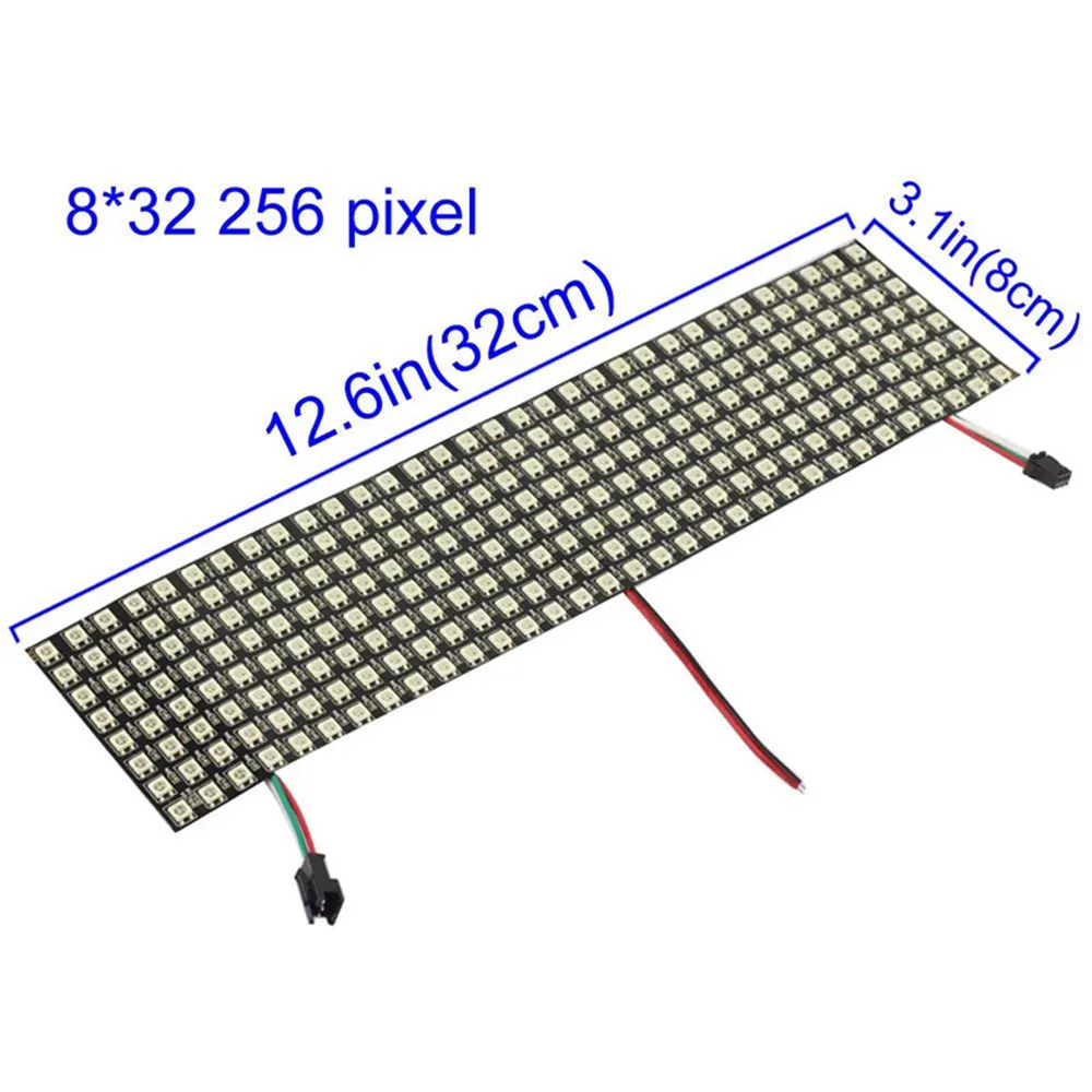 ws2812b led Pixels light strip 8x8 16x16 8x32 ws2812 leds Panel Pixel screen RGB Individually addressable strips address lamp 5V