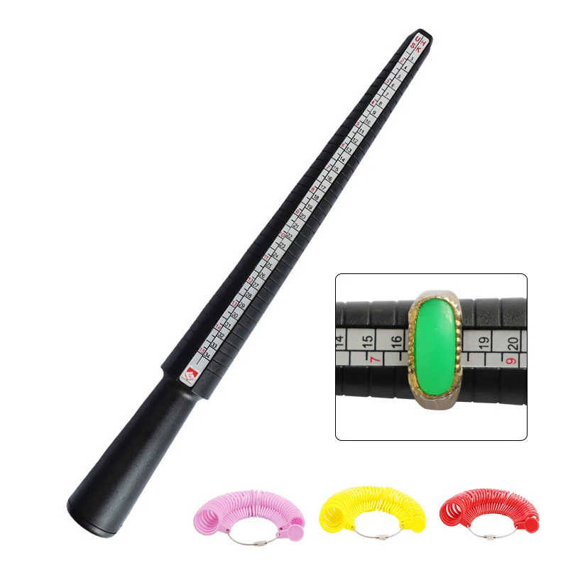 Wholesale Plastic Ring Size Sizer Measuring Jewellery Tool