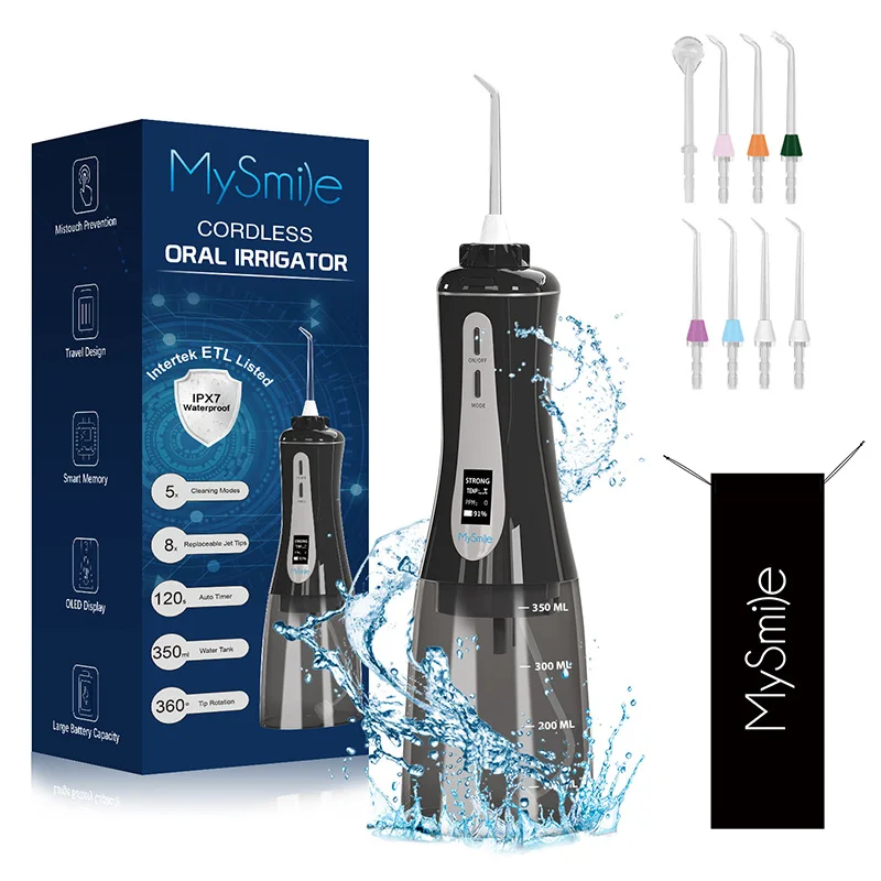 H 2ofloss water toothpick irrigator IPX-7 oral 5 modes