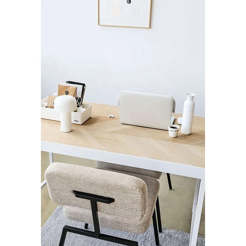 imported modern luxe kitchen room  velvet accent restaurant chaise metal legs dining chair silla tapizada chaise velour beige