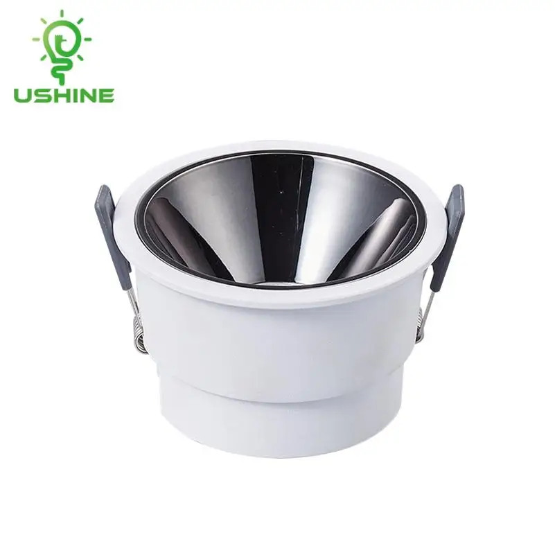 Оптовая продажа антибликовый дизайн 7 Вт 12 15 Круглый квадратный алюминиевый потолочный Встраиваемый светодиодный светильник