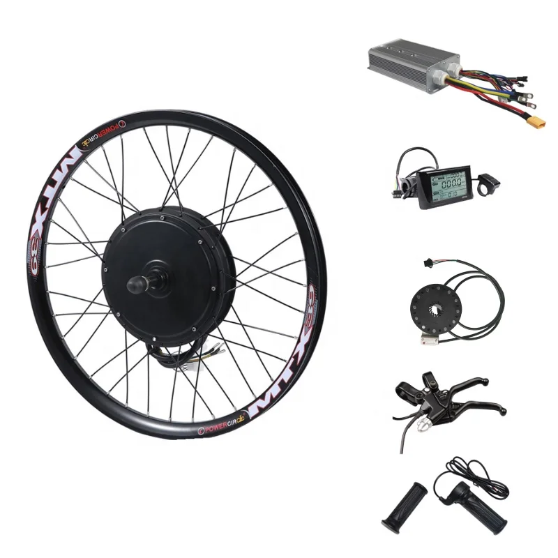 High Quality 3000w ebike conversion kit 48V 60V 72v 96v 3000w Direct Drive Electric Bicycle E Bike Rear Hub Motor kit