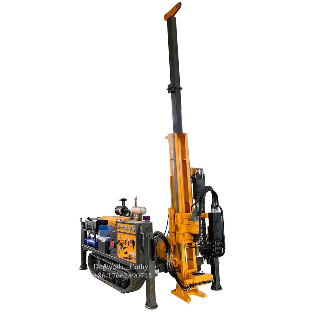 HYDRAULIC Track Mounted Diamond Core Bore Drill Rig Machine Gold Mines Geological exploration Drill Rig