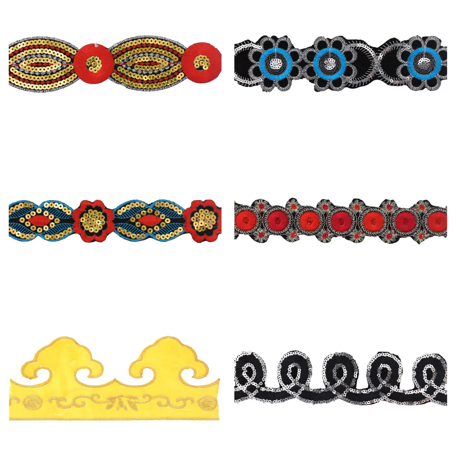 Didamao Trenzado Jacquard Ribbon Trimming Custom Embroidery Braided Lace Trim