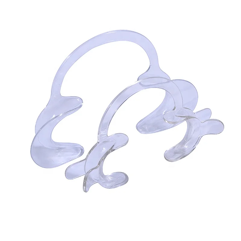 Dental Mouth Gag Dental Medical C Shape Teeth Whitening Mouth Opener Silicone Dental Cheek Retractor Mouth Prop Opener