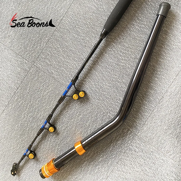 New Alu Bent Butt Roller Guide Fishing Pole Boat Rod Straight Butt Blank Deep Sea Tuna Shark Trolling Rod