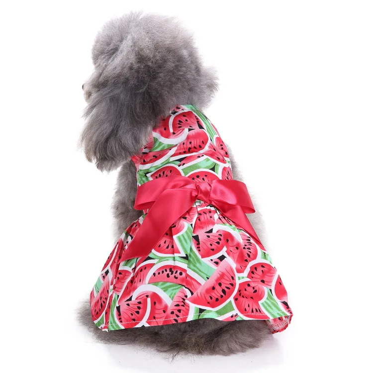 
Cute Ribbon Dog Dress for Small Medium Dogs Puppy Shirts Dog Clothes Pet Apparel for Cats 