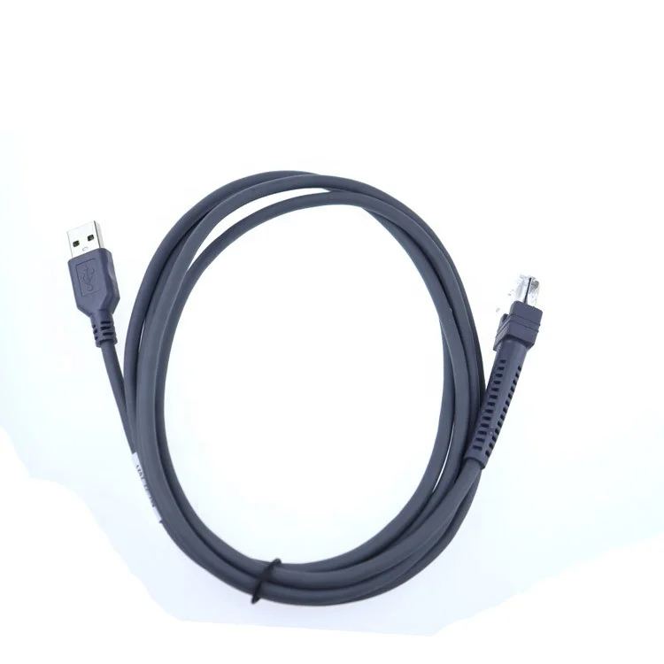 OEM Flexible Barcode Scanner USB Cable to RJ50 RJ45 CBA-U01-S07ZAR suit for symbol LS1203 LS4208 LS2208 2208AP etc.