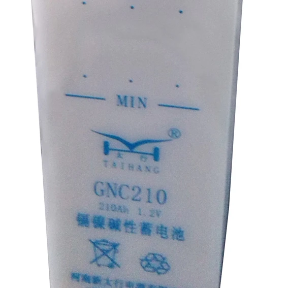 1.2v 210Ah  Nicd Rechargeable Batteries for Locomotive