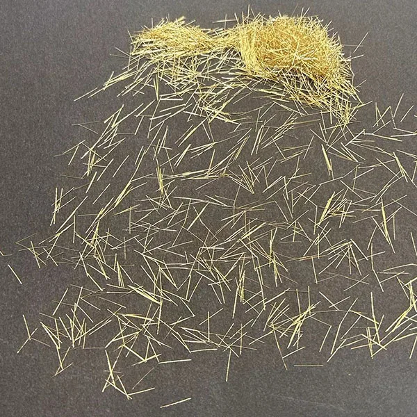 8/0.12 Finest Steel Short Cut Fiber Used for Concrete Fibre UHPC Explosive Copper Micro Steel Fiber