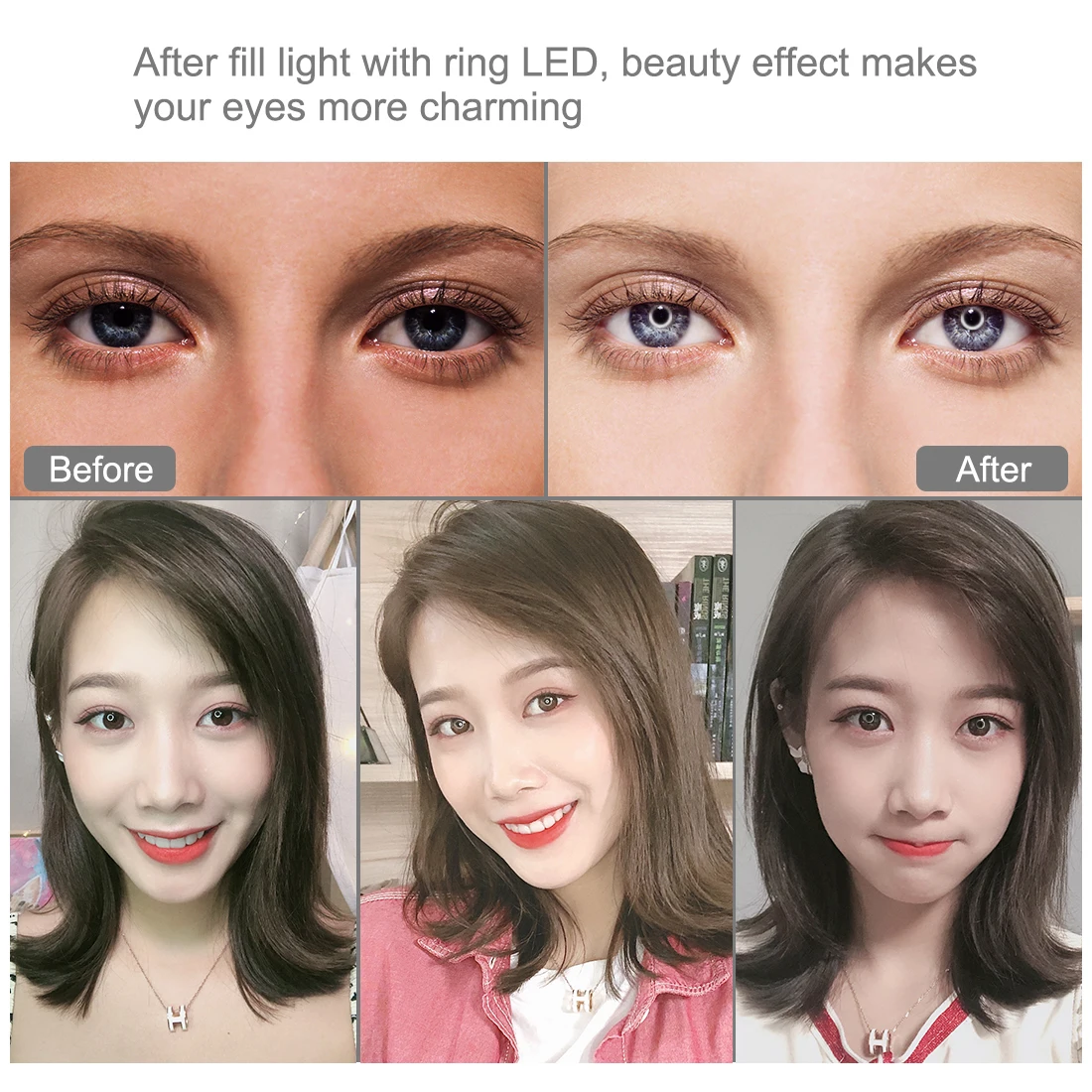 Dimmable Stand Professional Studio Lighting Kit for YouTube Facebook Live Twitch Photography and Beauty Blogging