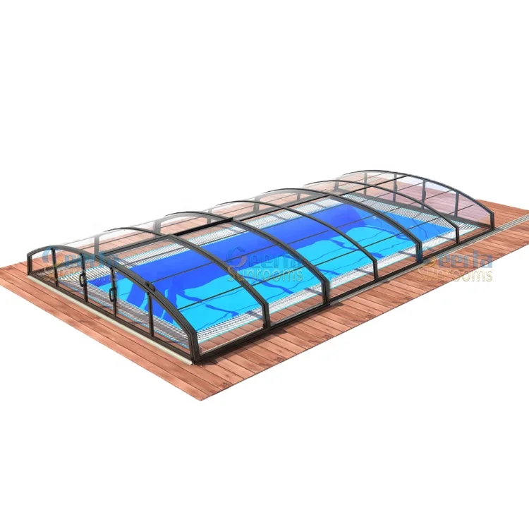 inflatable  pc swimming pool cover piscina low profile removable protection heat insulation low cost