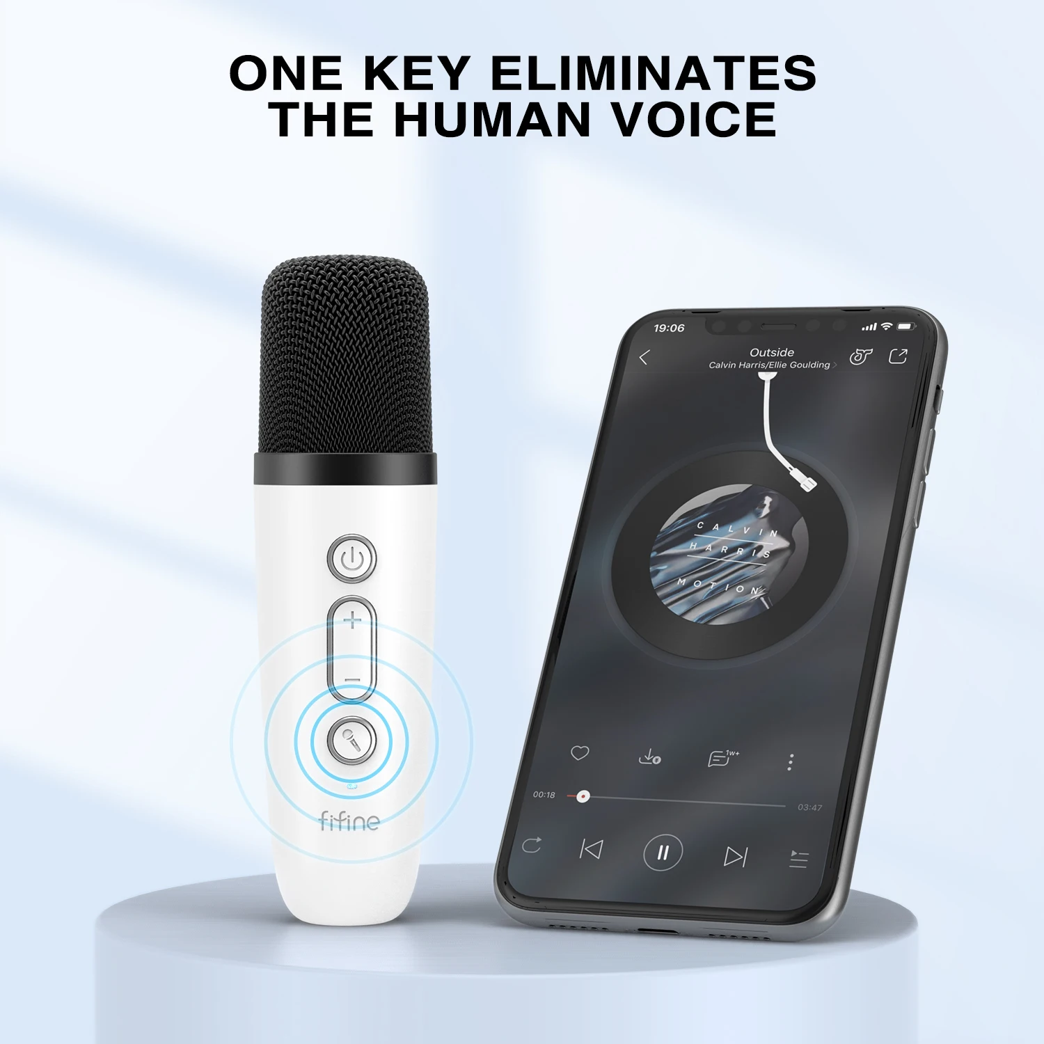 Fifine E1 Christmas Gifts Wireless Handheld Microphone With Speaker kid Microphone Wireless Karaoke Microphones