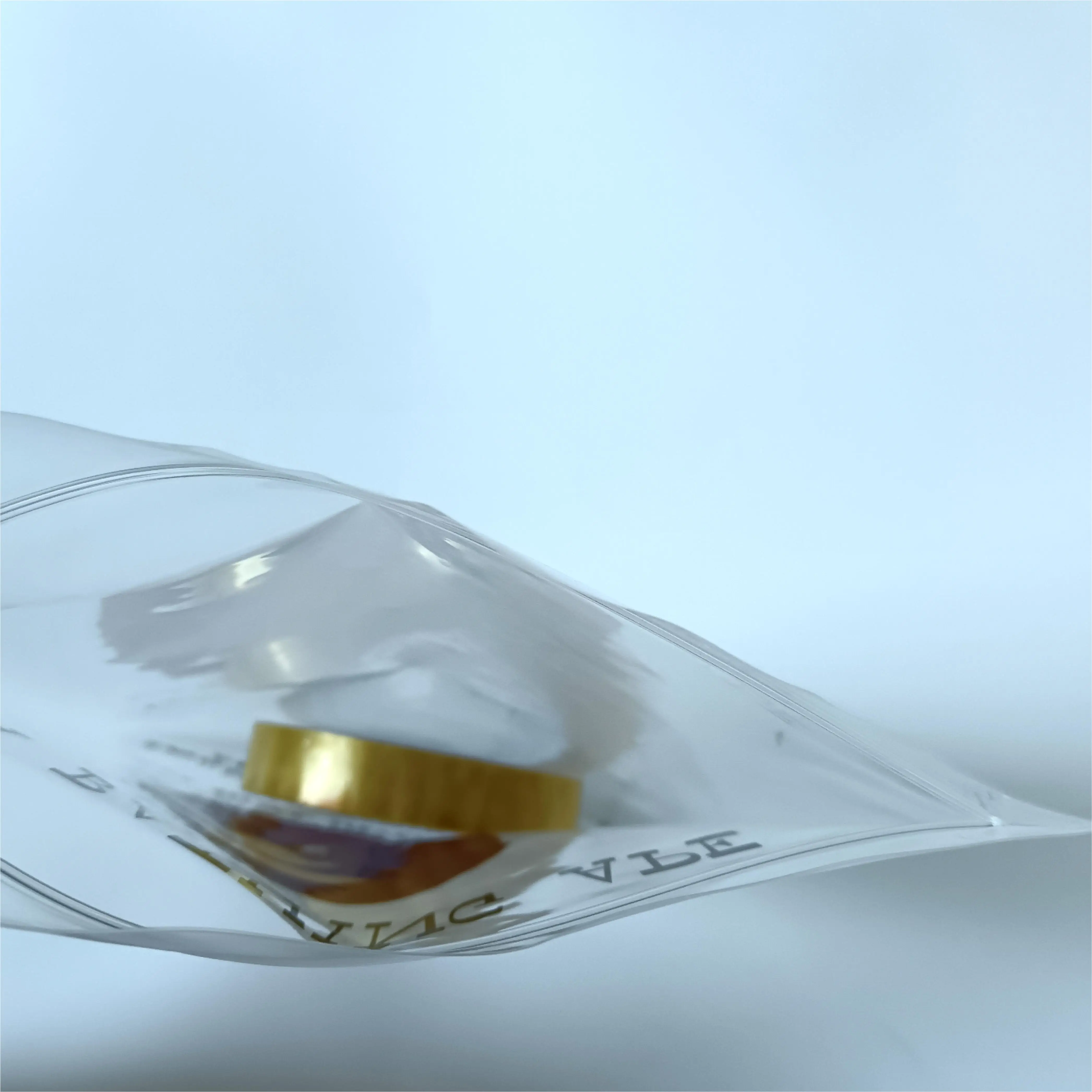 Wholesale pe self-sealing plastic bag sealed transparent frosted clothes clothing socks packaging zipper bag made of order