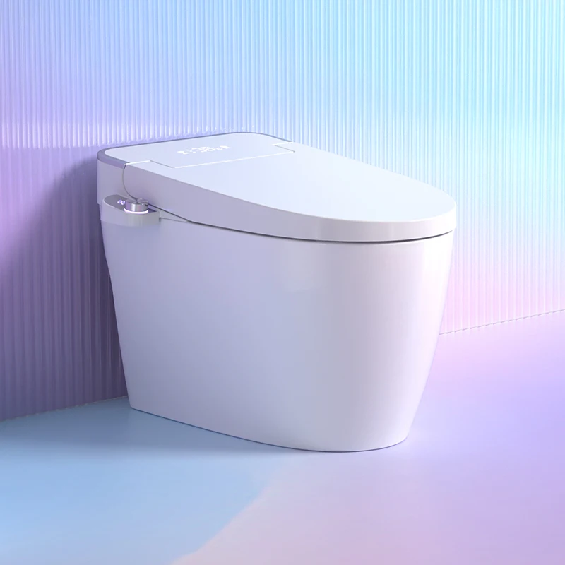 Floor mounted wc ceramic smart Electronic bidet toilet with concealed cistern for bathroom automatic toilet inodoro inteligente