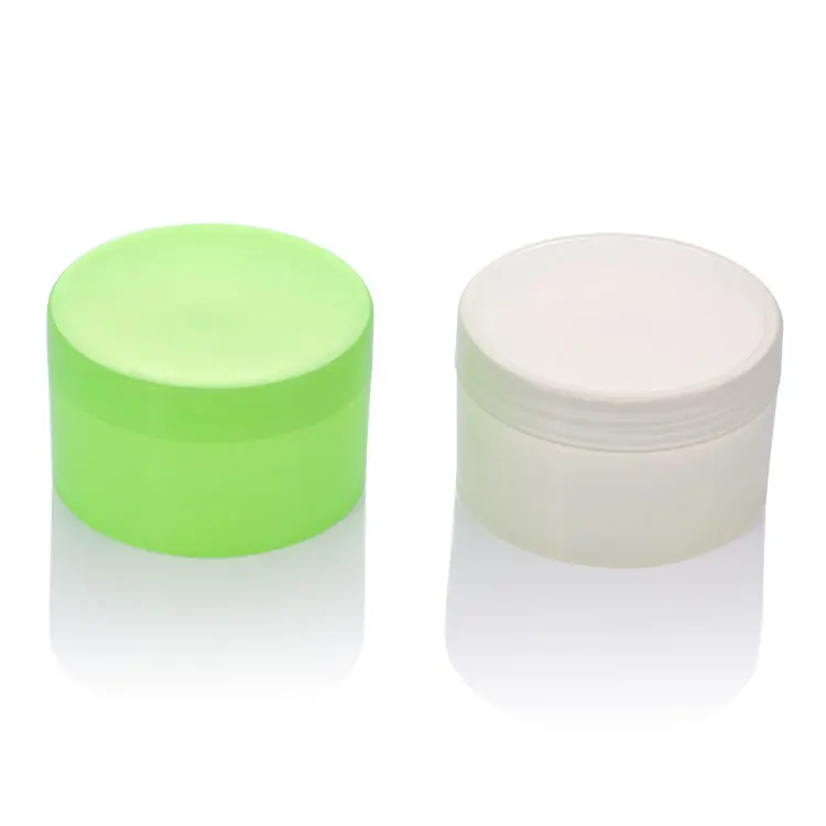 200 G Green Pp Large Plastic Pickle Jars Empty Cream Jar For Cream Aloe Vera Gel Remover Hair Fino Packaging