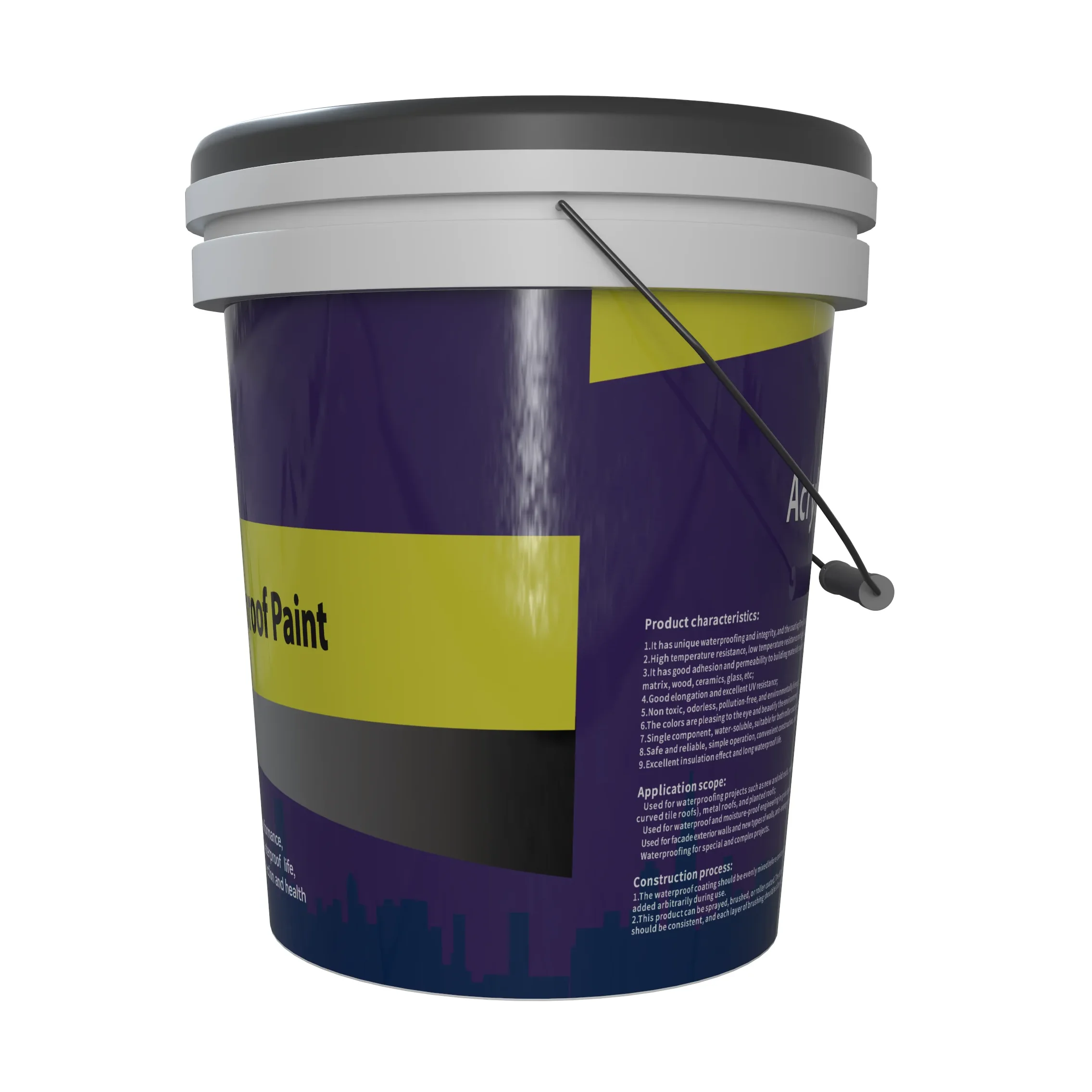 Wholesale OEM Metal Roofing Waterproof Paint Coating anti-rust Cement Concrete Silicon Roof Coating