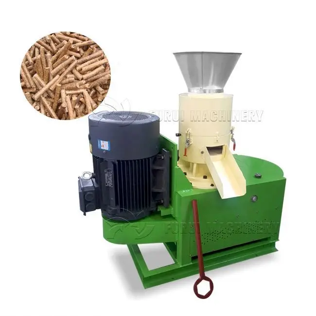 Durable ring die wood pellet press mill/agricultural waste rice husk pellet granulator