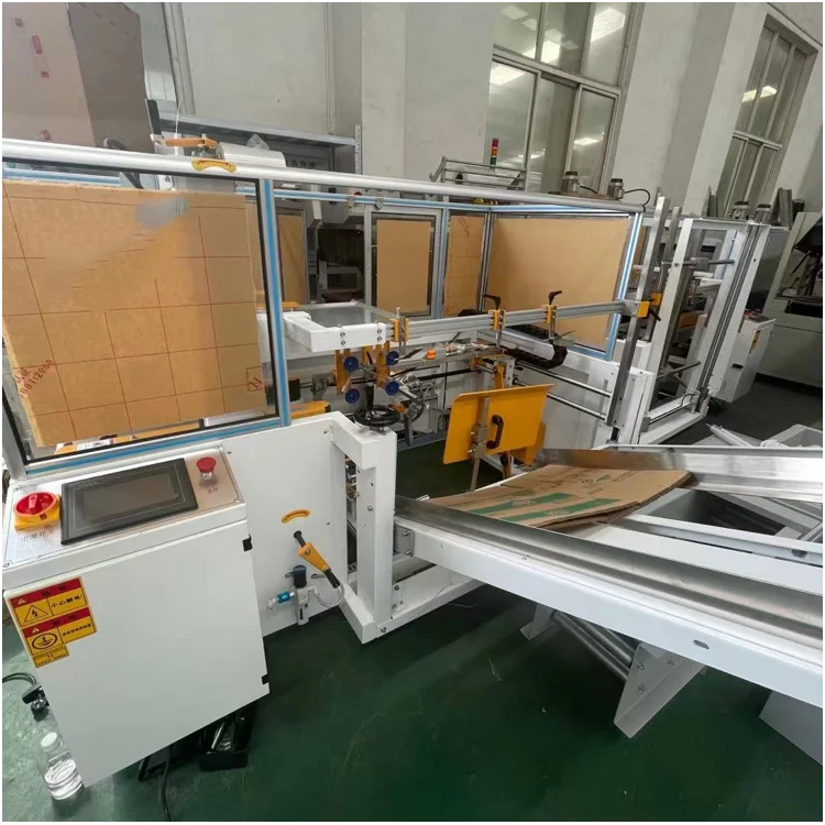 Automatic carton forming Tyre Zipper Device Automatic Packing Machine Case Bags Wood Key Pouch Apparel Training Medical