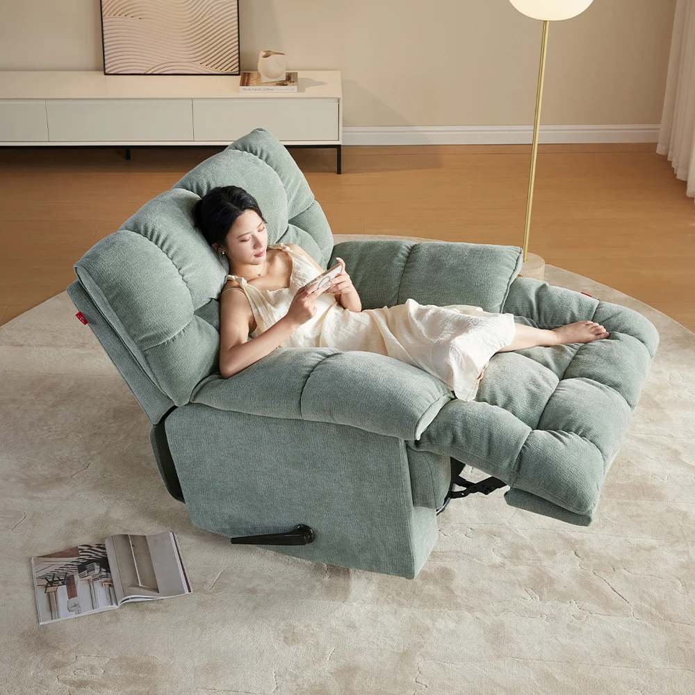Sans Factory Customized Fabric Swivel Chair Recliner Relaxing Individual Armchair
