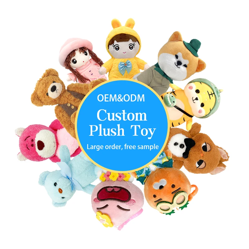 High Quality Plush Toy Manufacturer Custom Cute Stuffed Animal Toys Customized Plush Figure Doll Toys