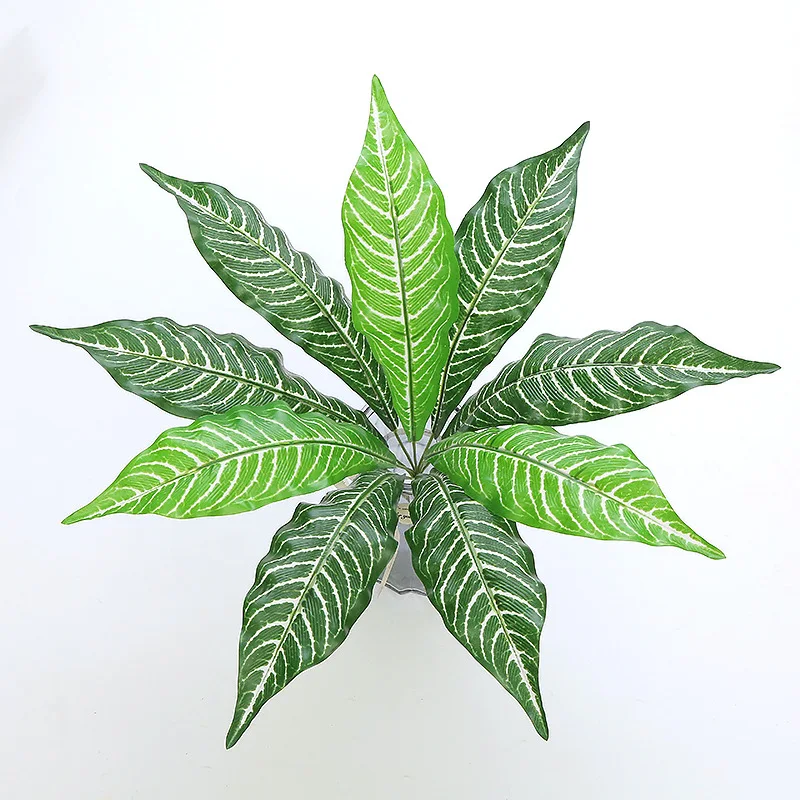 wholesale Artificial plant wall decoration materials fern artificial leaves