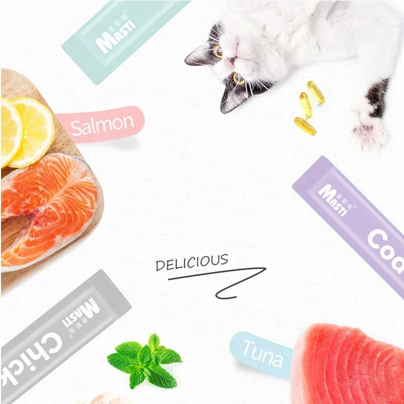 Factory Wholesale High Quality 15g Delicious Cat Bars Cat Food Snack Wet Food
