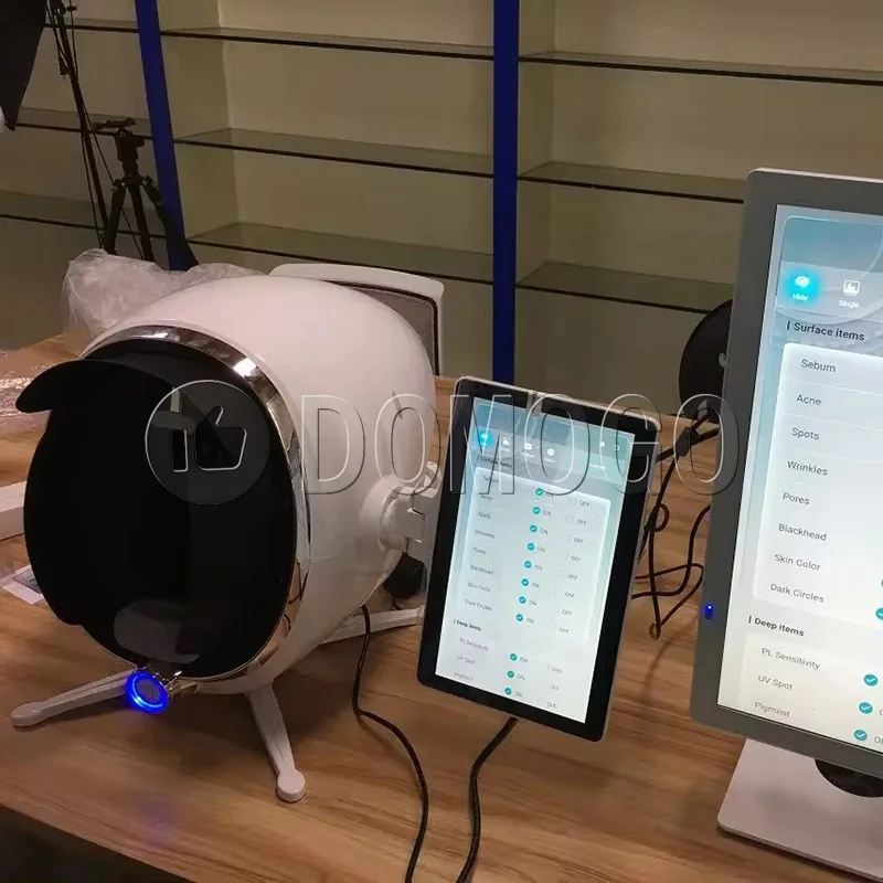 2024 new smart face scanner 3d skin moisture analyzer analysis machine professional facial skin analyse analyzer detector