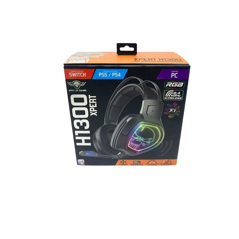 Factory custom design headset earphone packaging empty paper box Electronic product packaging box with blister