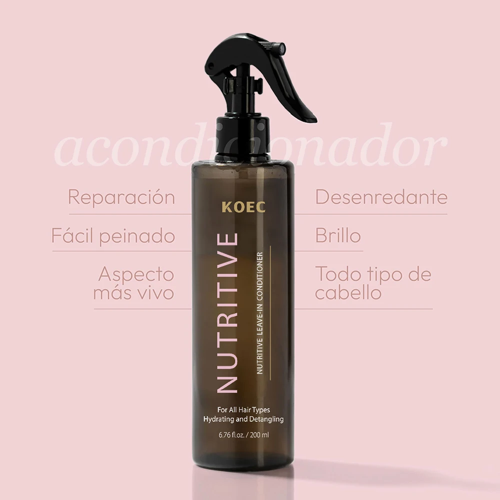 KOEC Nutritive Leave-In Conditioner Shine Repairs the Colored Bleach Hair Strands Protect Hair Color Provide Thermal Protection