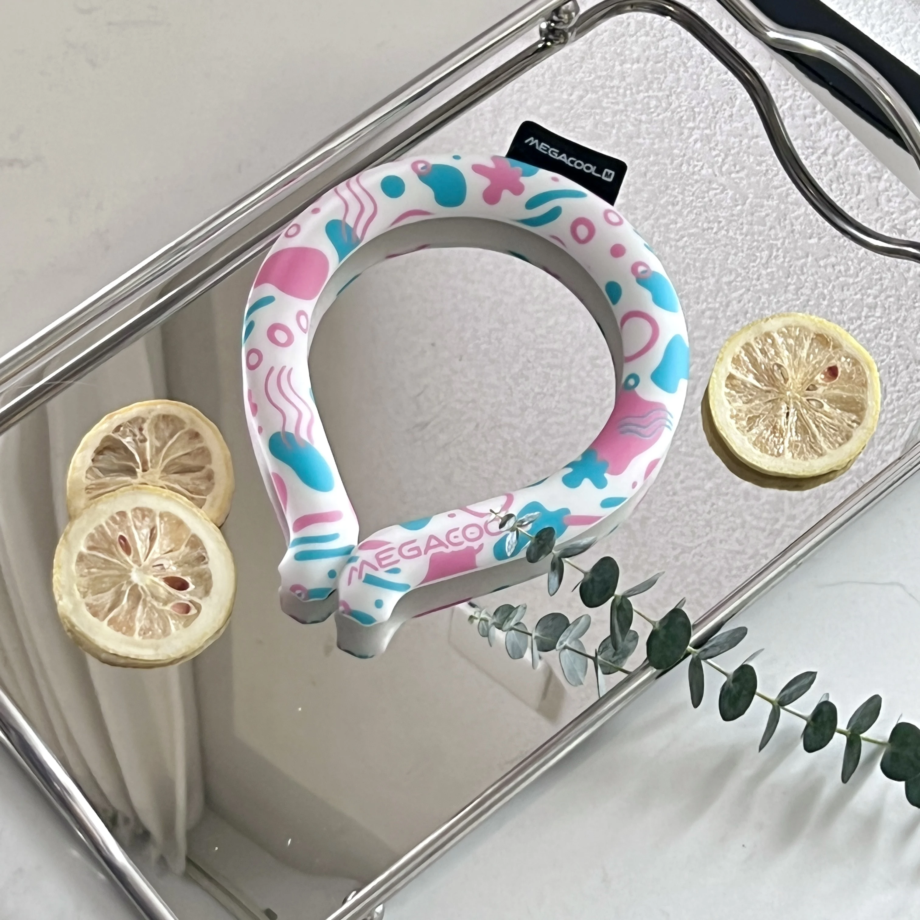 New Custom 2022 Ice Neck Pink Blue Party Band Freezable Cooling Neck Band Neck Cooling Ring Protects children from heat stroke