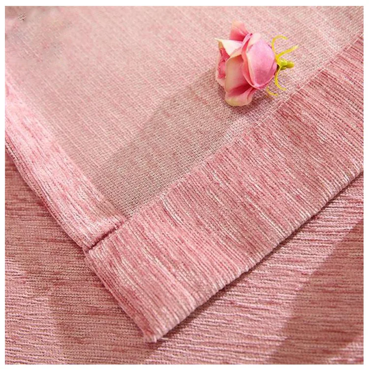 Indian Style Bedspread and Matching Chenille Upholstery Fabric Window Curtains for Living Room Bedroom