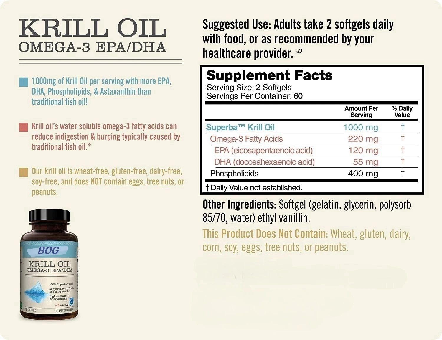 Wholesale Antarctic Krill Oil 2000mg With Astaxanthin Omega-3 EPA DHA 100% Pure Premium Heavy Metal Tested Non GMO