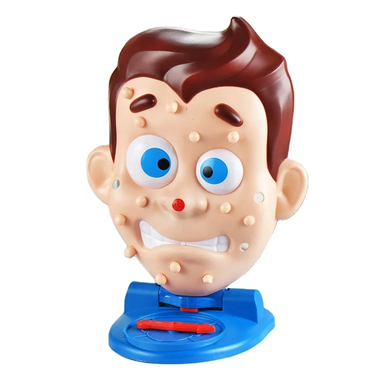 Novelty Toys Popping Pimple Parent-Child Board Funny Family Party Games Simulate Face Shape Squeeze Acne Toy