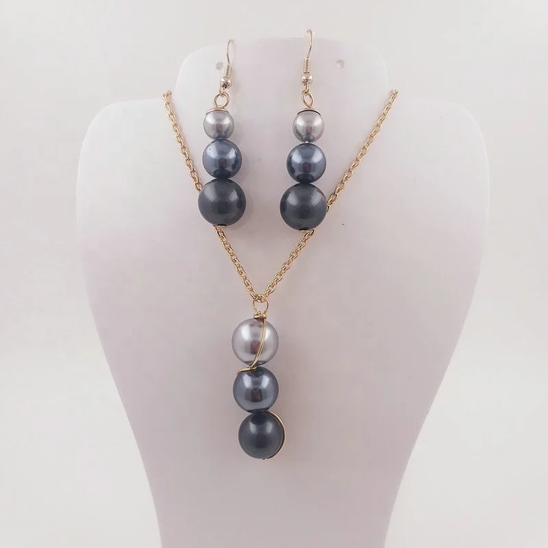 JX126 jewelry set with shell pearl earring custom color Hawaii jewelry wholesale for women and girls