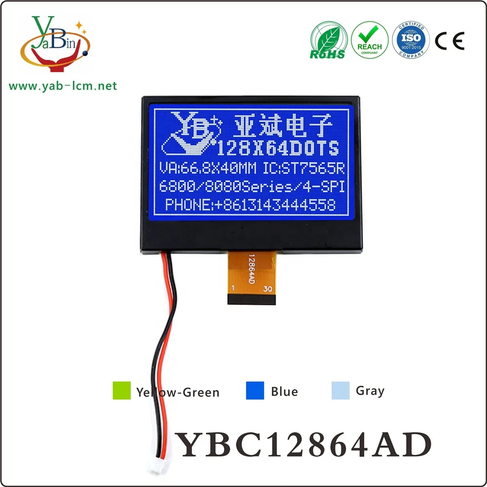 Monochrome 128X64 12864  Graphic Cog Lcd Display Module