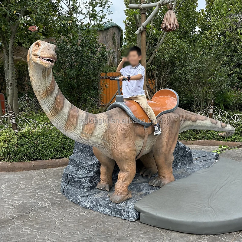 Amusement Coin Operated Mechanical Animatronic Dinosaur Kiddie Ride T-rex For Kids