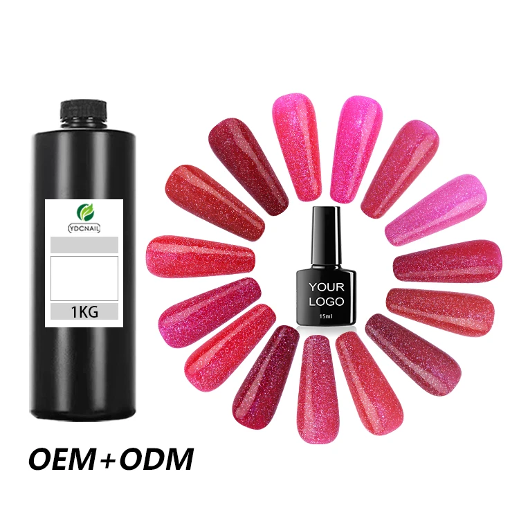 Good Quality Oem Logo Reflective Diamond Disco Glitter Beauty Supplies very good nails gel polish