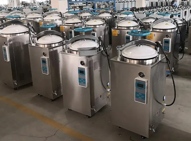Easy Operation Hospital Autoclave Machine Vertical 100 Litres