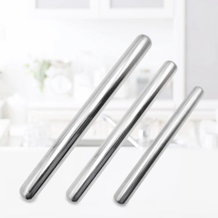 Custom Bakery Mini Roller Best Stainless Steel Rolling Pin Set baking tool