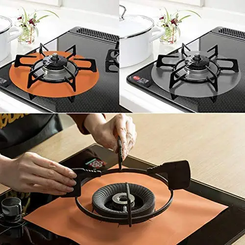 2022 New Non-Stick Gas Range Protectors Reusable Silicone Gas Stove Cover Liner Clean Mat copper stove burner covers