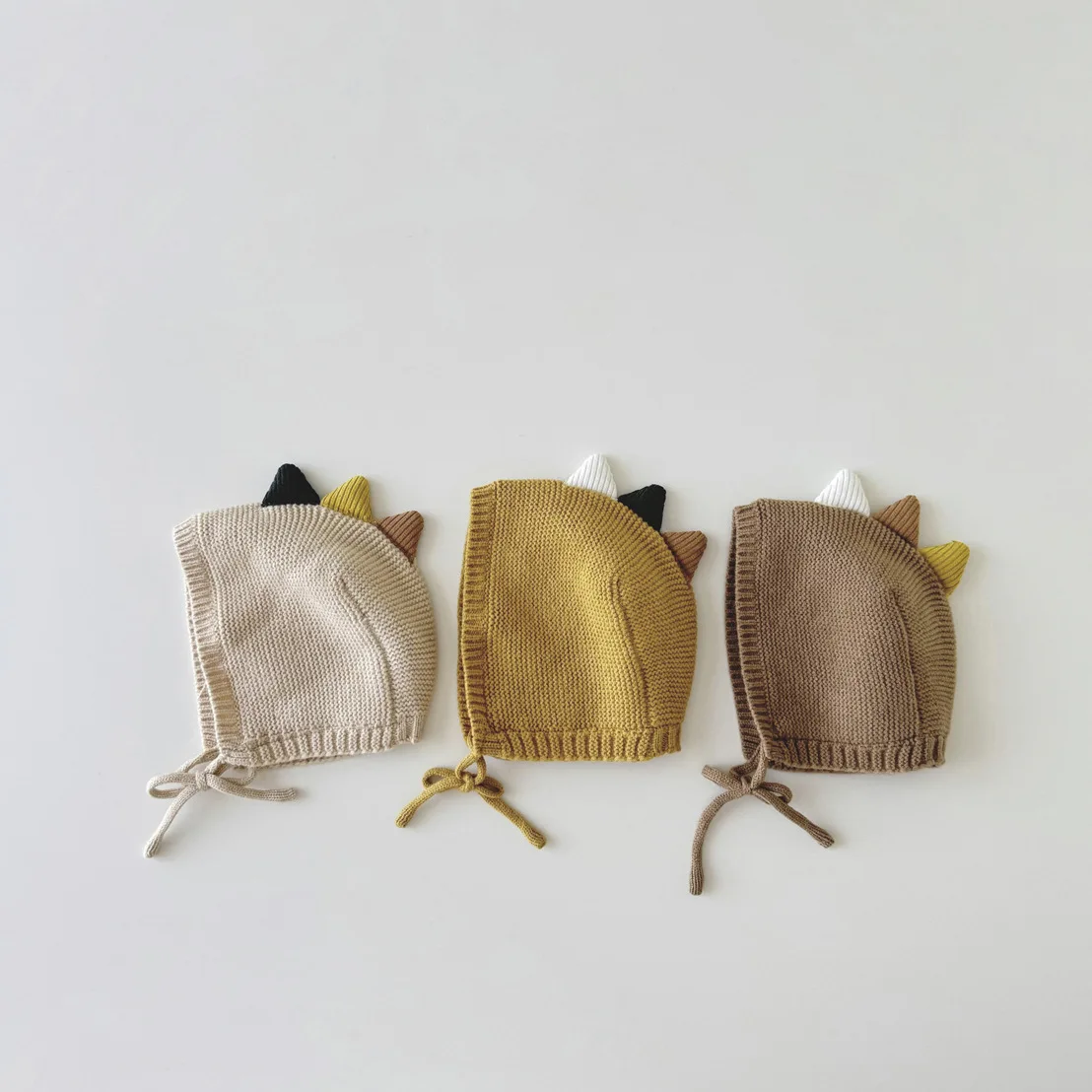 Winter Baby Warm Hat Cute Cartoon Dinosaur Dog Crochet Hat Kids Hat Can Add Logo