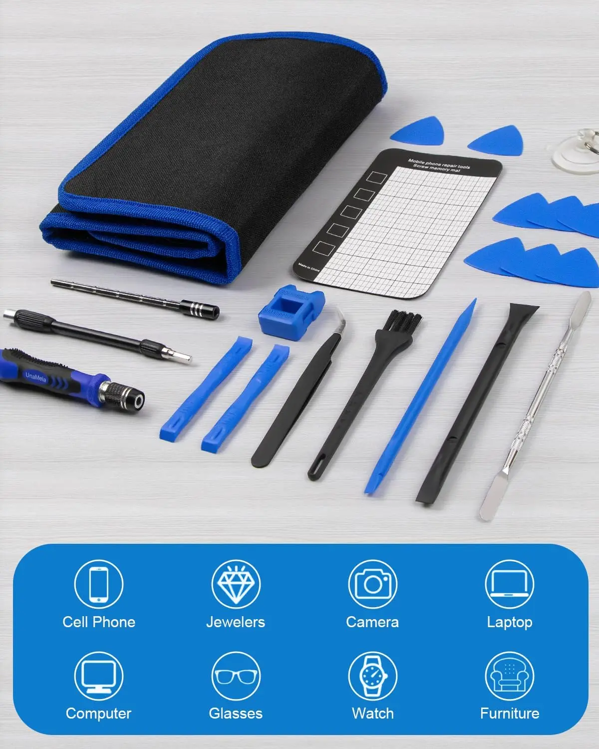 Peaktop  Precision Screwdriver Set, Computer Tool Kit, 146 PCS Laptop Screwdriver Kit