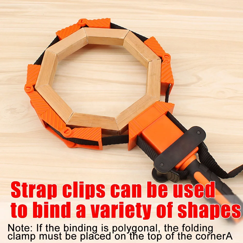 Factory Direct Sales Portable Table Tool Carpenter Soft Grip ABS Plastic Wood Woodwork Woodworking Angle Strap Frame Clamp