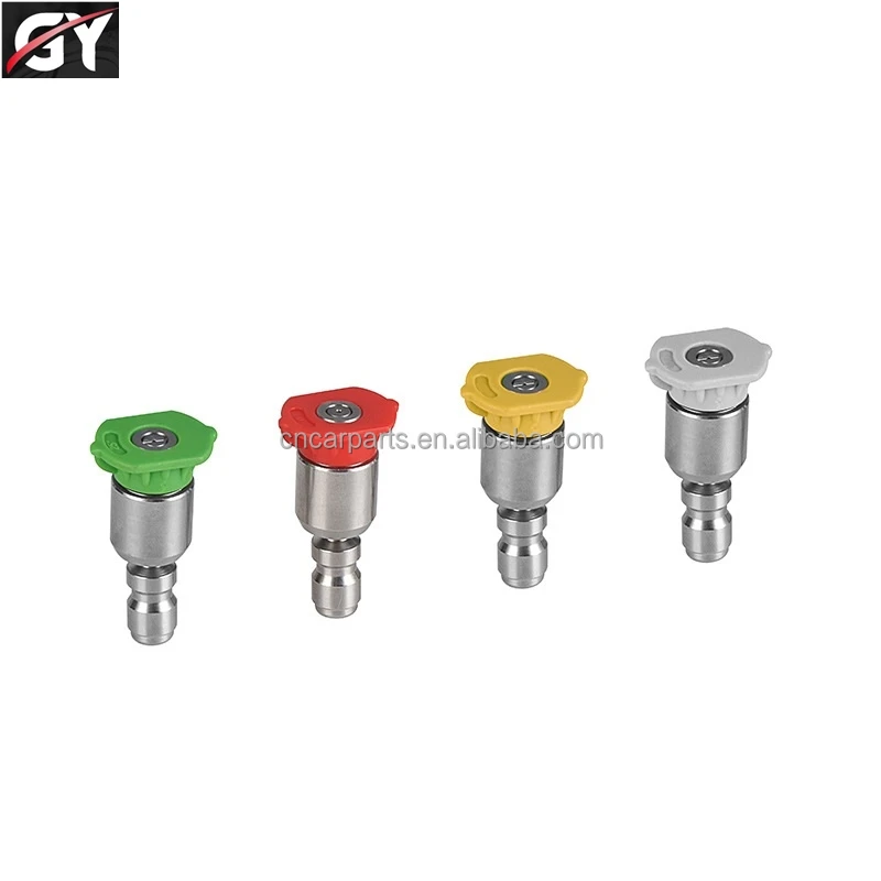 New Design Fan-shaped  0 15 25 40 Degree water jet fitting adjustable 360 rotating universal nozzle for high-pressure washer