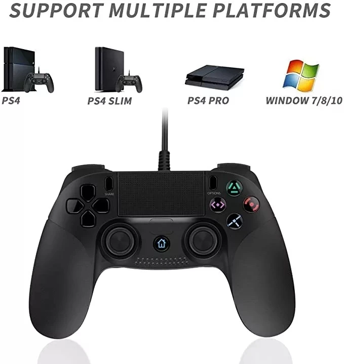 
Wired USB Controller For PS4/PS3 PC Win7/8/10 For Playstation 4 Joystick Dualshock 4 Gamepad 