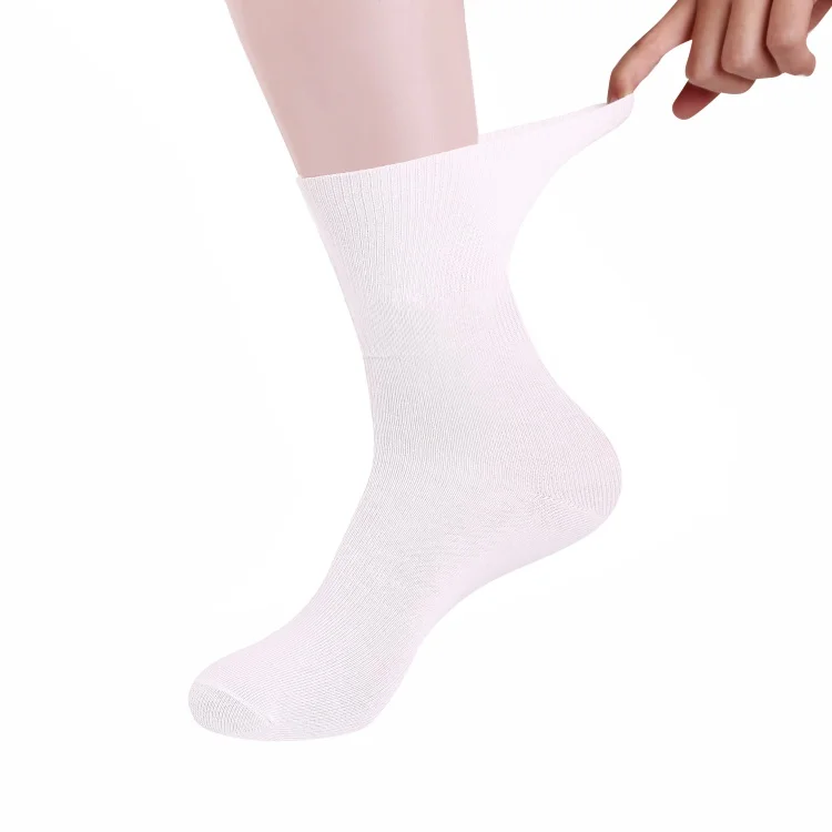 OEM Custom Colored White Cotton Diabetes Crew Excell Diabetic Foot