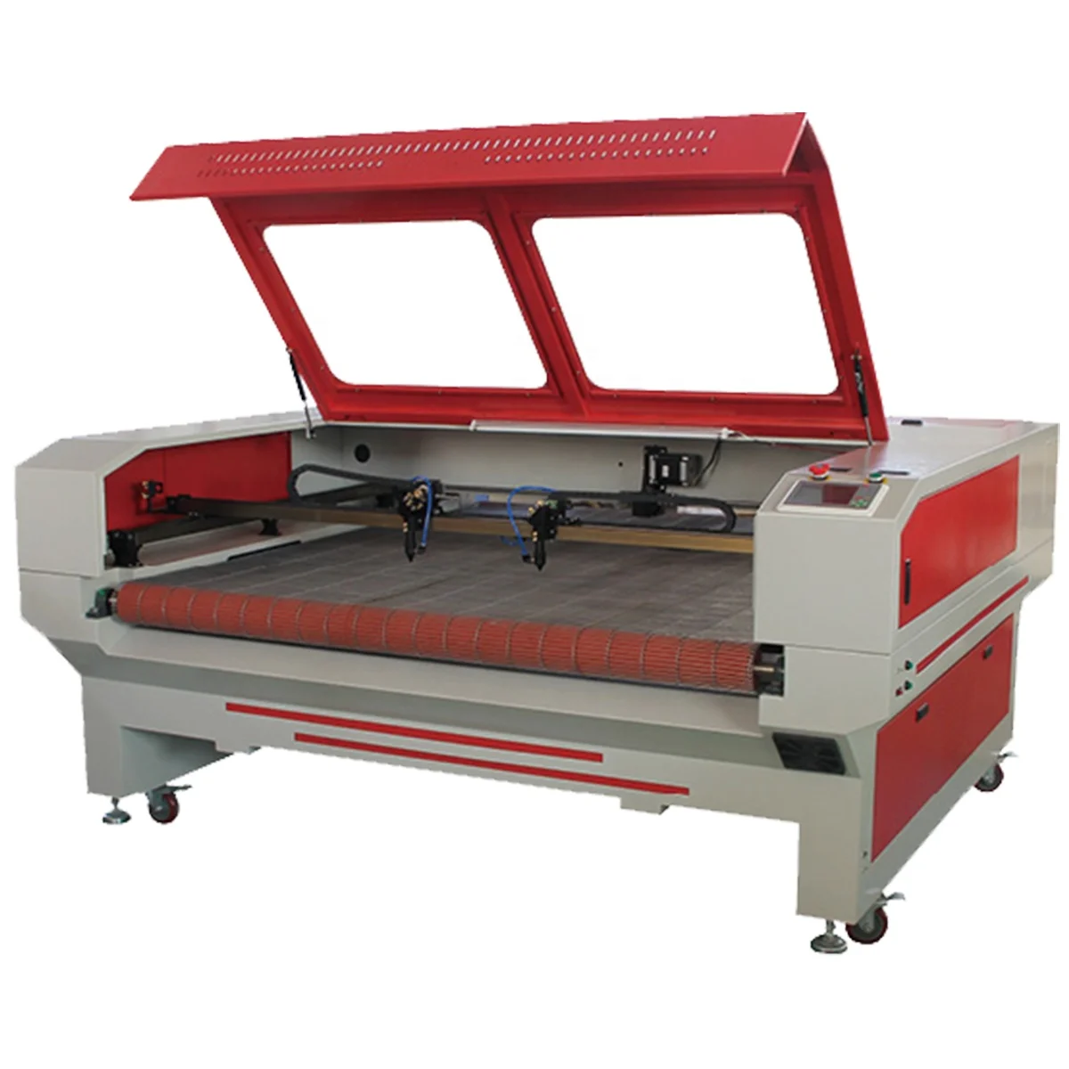 MC  1610 auto feed cnc laser cutting rubber rugs carpets mats machine