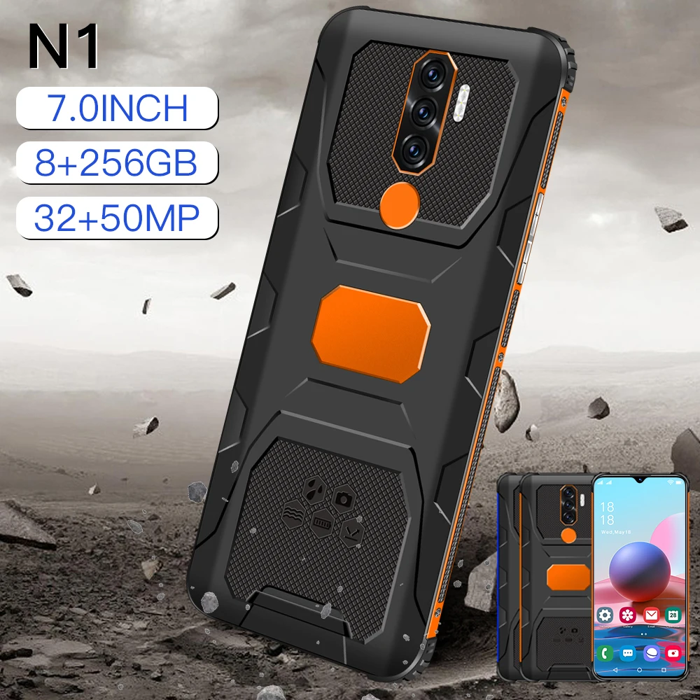 Смартфон N1 защищенный 7 0 дюйма 8 ядер + 256